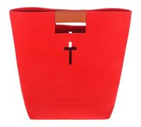 TOYANDONA Bible Carrying Case, Large Felt Bible Tote Bag with Large Capacity and Break-resistant Felt, Daily Life Use as a Shopping Handbag