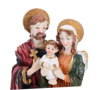 TOYANDONA Biblical Nativity Scene Resin Sculpture Jesus Birth Figurine Catholic Family Statue Christmas Religious Decor Artistic Craftsmanship for Home and Faith Spaces