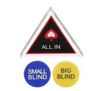 TOYANDONA Big Blind Poker Gambling Tokens Game Accessory Small Double-sided Poker Chips Number Chips Plaything Button