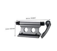 TOYANDONA Bike Fork Mount Holder for Car Travel Stable Front Wheel Fixing Block Versatile Bike Fork Lock Compatible with Bicycles Deep Titanium Color