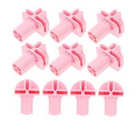 TOYANDONA Bird Cage Wheel Adapter Kit 10pcs Small Plastic Spinner Wheel Adapters for Cat Bird Cages Swivel Casters for Conditions