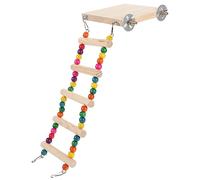 TOYANDONA Bird Climbing Ladder Parrot Perch Stand with Platform for Parakeets Safe and Reliable Training Playing Equipment for Caged Birds
