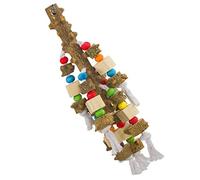 TOYANDONA Bird Toy Parrot Plaything Wooden Chewable Hanging Toy for Pet Birds Aggression Reduction