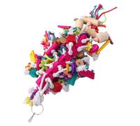 TOYANDONA Bite Resistant Large Parrot Chewing and Grinding Hanging for Birds Safe Material for Climbing and Play