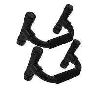 TOYANDONA Black Engineering Plastic Pushup Bars with Non-slip Handles for Home Workout and Office Use, Designed to Train Back and Shoulder Muscles Effectively