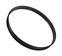 TOYANDONA Black Iron Drum Hoop Ring for Bass Drum Versatile Use Easy Installation Modern Design for Recording Studios and Band Performances