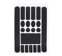 TOYANDONA Black Vinyl Protector Set for Bicycle Carbon Fibre Cast Vinyl Stickers Easy to Apply and Easily Shape around Complex Contours Bike Frame Protection for Cycling