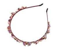 TOYANDONA Bling Shiny Crystal Headband Romantic Sparkly Bridal Baroque Hair Bands for Wedding Party Celebrations Comfortable Non-slip Elegant Hair Hoop Accessory