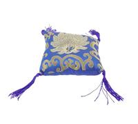 TOYANDONA Blue Nepal Style Singing Bowl Mat Made of Cloth with Practical Features for Protecting the Sound Bowl, Suitable for Meditation and Buddhist Accessories Color Color