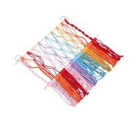 TOYANDONA Bohemian Style Wall Mounted Stuffed Animal Storage Net Plush Holder for Bedroom Essentials Decorative Hanging Organizer for Nursery Playroom Room Decor