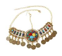 TOYANDONA Bohemian Vintage Head Chain Necklace for Women Multipurpose Retro Boho Headpiece and Neck Chain Elegant Ethnic Jewellery for Weddings Parties Daily Wear Unique Fine Workmanship