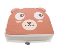 TOYANDONA Booster Seat Pu Leather and Sponge Material Toddler for Dining Table Adorable Cartoon Design with Washable Breathable Cushion Comfortable High Back Support for Baby