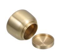 TOYANDONA Brass Cremation Urn Small Golden Keepsake Container Compact for Human and Pet Ashes with Secure Seal, Versatile Use Suitable for Burial and Storage