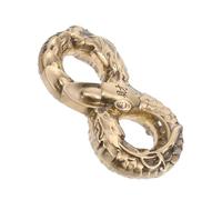 TOYANDONA Brass Snake Handheld Portable Finger Training Aid Lightweight Metal Animal Figurine Unique Lucky Snake Ornament for Office Home Decor Gift Present for Friends Family