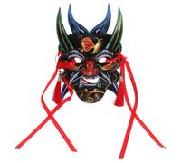TOYANDONA Breathable Handpainted Abs Fair Mask with Striking Appearance for Birthday Parties and Masquerades, Lightweight Cosplay Mask Prop for Game Enthusiasts and Carnival Decor