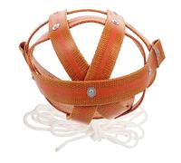 TOYANDONA Breathable Leather Grazing Horse Mouth Mask with Nylon Cord Hollow Design for Safe Biting Prevention and Breathing Lightweight Cattle Muzzle for Farm Animals