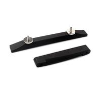TOYANDONA Bridge with Saddle for Archtop Jazz Guitar Guitar Bridge with Thumb Wheels Smooth Lightweight Design