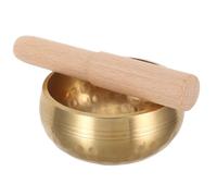 TOYANDONA Buddhist Chanting Bowl for Meditation Hand-hammered Nepal Singing Bowl Wooden Striker for Yoga Practice Authentic Beginners