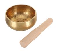 TOYANDONA Buddhist Chanting Bowl Handcrafted Nepal Singing Bowl Authentic Tibetan Wooden Striker for Yoga and Mindfulness Practice for Beginners