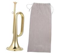 TOYANDONA Bugle Trumpet Brass Wind Instrument for Orchestra Beginner School Band Easy to Store Accurate Timbre