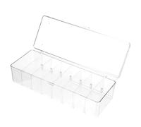 TOYANDONA Business Card Display Stand Clear Acrylic Card Holder Rack with Cover Desktop Organizer Office Clinic Trade Shows Travel Retail Stores Compact Use