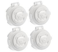 TOYANDONA Button Security Lock Baby Button Protective Covers Safety Protection for Car Washing Machine Prevent Pressing ABS Material 4Pcs
