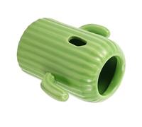 TOYANDONA Cactus Shaped Ceramic Water Bottle Holder for Hamsters Lovely Drinking Dispenser Stand Efficient Water Access Decorative Pet Feeder Compatible with All Hamster Breeds