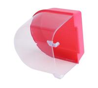 TOYANDONA Caged Bird Bath for Small Birds Red Plastic Bath Cage for Canary Budgies Parrots Accessory