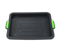 TOYANDONA Cake Biscuit Bread Baking Tray Black Silicone Baking Plate Portable Storage Practical for Cake Shop Professional Use