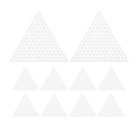 TOYANDONA Canvas Sheets with Structure Plastic Mesh 10pcs Triangle White Lightweight Plastic Mesh for Crafts for Sewing Projects and Cross Stitching by Novice and Professional Crafters