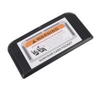 TOYANDONA Car Sun Visor Card Holder Organizer with Document and Invoice Pocket, Black Car Visor Clip Storage for Registration, Driving License, and Pen Universal Vehicle Interior Accessory