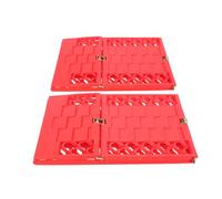 TOYANDONA Car Tire Traction Board Foldable Anti-skid Snow Mud Plate Plastic Emergency Escape Mat for Suvs Trucks Off-road Vehicles