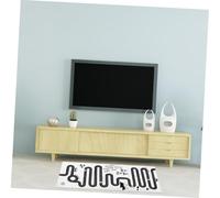 TOYANDONA Cartoon Adventure Game Mat for Crawling Boy Girl Comfortable Skin-Friendly Maze Design Carpet Black and White Play Rug for Learning and Activity