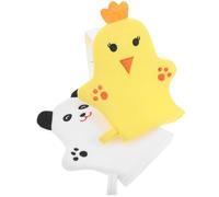 TOYANDONA Cartoon Animal Exfoliating Wash Gloves for Soft Scrubber for Family Bathing Fun Designs for Boys and Easy to Grip and Use