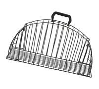 TOYANDONA Cat Grooming Cage Cat Washing Cage Stainless Steel Black Great Air Permeability for Cats and Dogs Safe Home Use