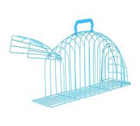 TOYANDONA Cat Grooming Cage Handle Small Size s for Cats up to 4 Lbs, Breathable Blue Pet Bathing and Shower Cage, Anti-scratch Safe Iron Mesh Suitable for Home Use