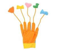 TOYANDONA Cat Teasing Glove with Bell Sound Plush Five Finger Interactive | Indoor Play, Boredom Relief and Exercise, for Puppy or Dog Use, Soft Plush Five Finger Design