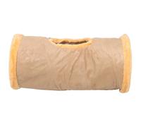 TOYANDONA Cat Tunnel Durable Suede Interactive Tube with Peepholes for Kittens Cats Ferrets Pets for Indoor Play Exercise