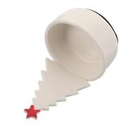 TOYANDONA Ceramic Christmas Candle Holder Xmas Tree Tealight Stand Holiday Table Centerpiece Decoration Festive Ceramic Candle Stick Holder for Home Christmas Decor