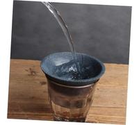 TOYANDONA Ceramic Coffee Filter Cup Non-Porous Tea Maker with Unique Shape Design for Home Office Use Material Spill-Resistant Steeper for Brewing Hot Drinks and Tea Infusion