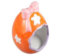 TOYANDONA Ceramic Hamster Hide House Guinea Pig Hide Place for Small Pets, Cartoon Shaped Cooling Nest with No Strange Smell, Sturdy Material for Play and Rest and Summer Rat Nest