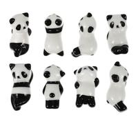 TOYANDONA Ceramic Panda Chopstick Holders Tableware Accessory 8pcs Cute Animal Chopstick Pillows for Organizing and Holding for Chinese Year Dining