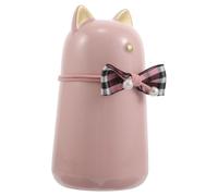 TOYANDONA Ceramic Pet Cremation Urn for Animal Ashes with Secure Closure and Elegant Cat Shaped Design, Pink Keepsake Box Suitable for Home Display as Ashes Memorial Holder Random Color