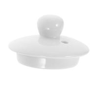 TOYANDONA Ceramic Tea Pot Replacement Lid Pure White Cover with Smooth Edges for Brewing Home Supply Accessory Practical Gift for Tea Lovers