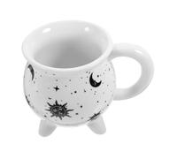 TOYANDONA Ceramic Witch Cauldron Mug Halloween Decorative Drinking Cup Sturdy Porcelain Coffee Cup for Home Office Cafe