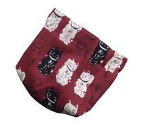 TOYANDONA Change Purse Portable Changes Bag Fortune Cat Pattern for Cards Storage Holder Simple Storage Bag for Outdoor