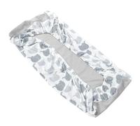 TOYANDONA Changing Table Cover Grey Elephant Pattern Soft Stretchy Diaper Changing Pad Sheet Removable Washable for Nursery Use