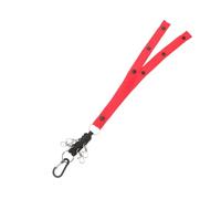 TOYANDONA Cheerleading Pom Pom Strap with Snap Button Black and Red Cheerleader Lanyard Backpack Attachment for Cheerleading Events and Dance Teams