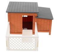 TOYANDONA Chicken Coop Toys: Realistic Farm Hen House with Fencing, Plastic Chicken Coop Model Kit for Kids Educational Toy, DIY Projects, Pretend Play, Dollhose Decor