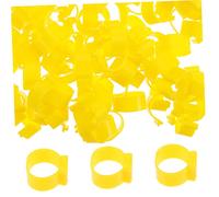 TOYANDONA Chicken Leg Bands and Identification Rings 16mm Open Buckle Clip for Poultry Feet, 100pcs Random Color, Suitable for Chickens, Ducks, Geese under 5 Pounds